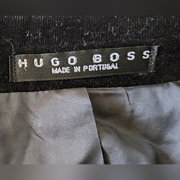 HUGO BOSS | Black Velvet BlazerClassic Black Men's Blazer | XL - Picture 5 of 7